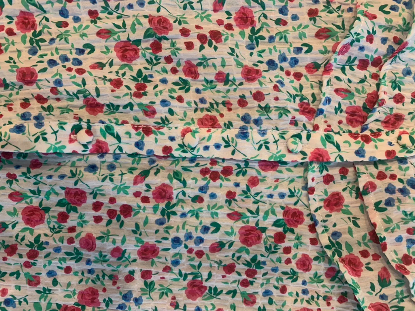 Zara Floral Print Blouse - Size L image indicator(5)