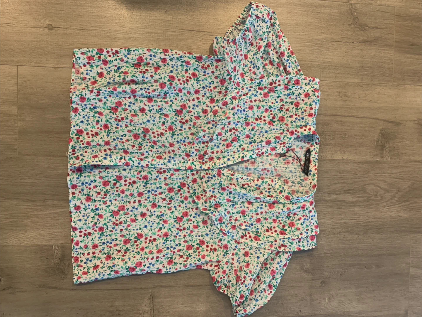 Zara Floral Print Blouse - Size L