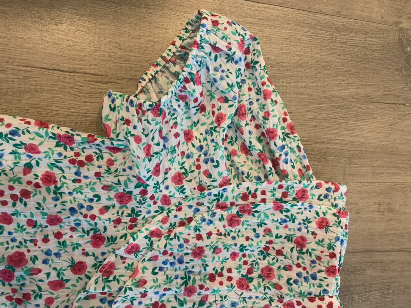 Zara Floral Print Blouse - Size L image indicator(7)