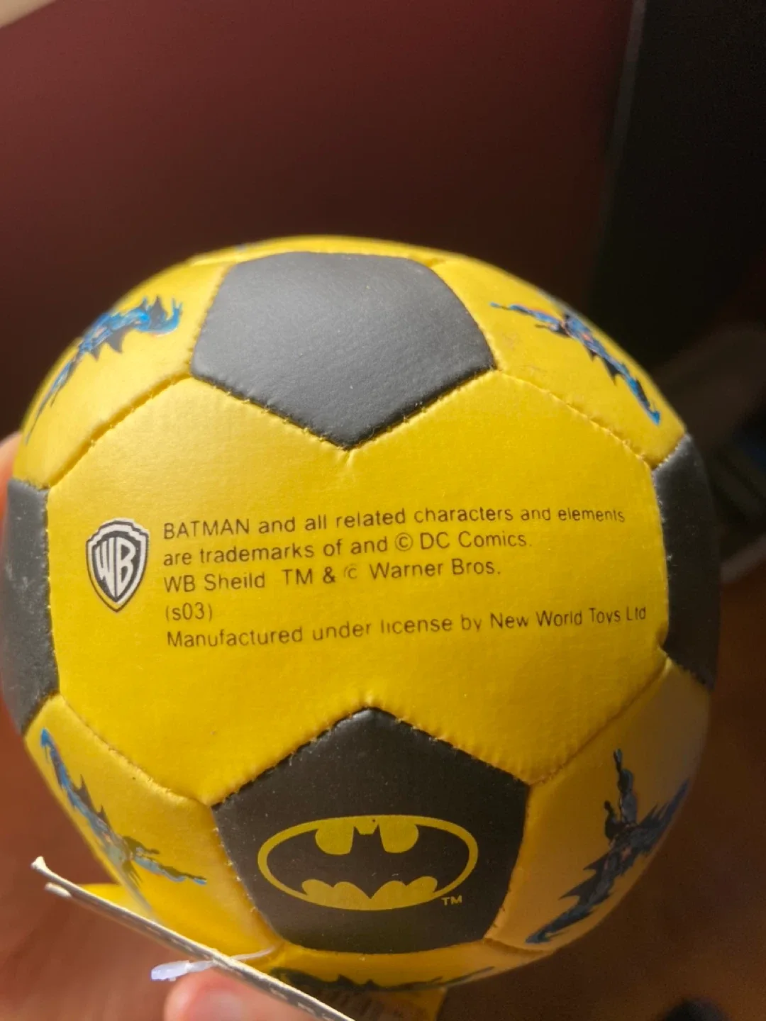 Warner Bros. Batman Soccer Ball vintage retro image indicator(4)