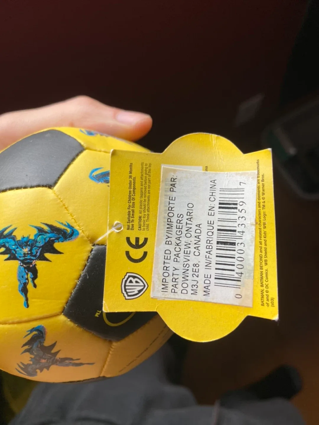 Warner Bros. Batman Soccer Ball vintage retro image indicator(5)