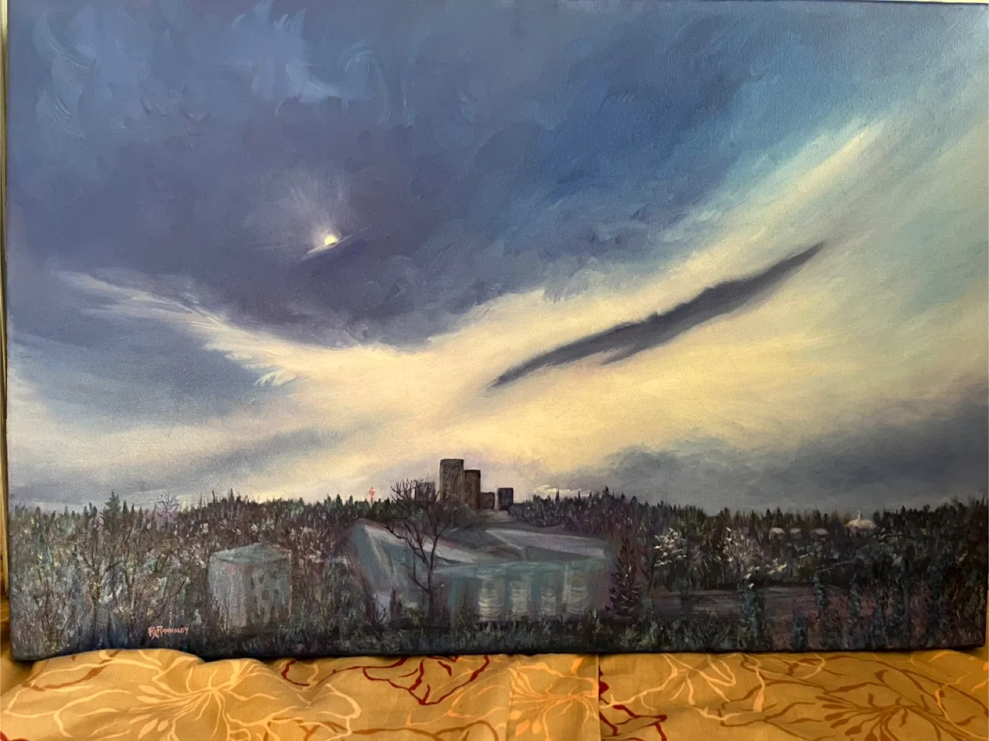 Art- Original Oil by Calgary Artist , 26x24x1.75