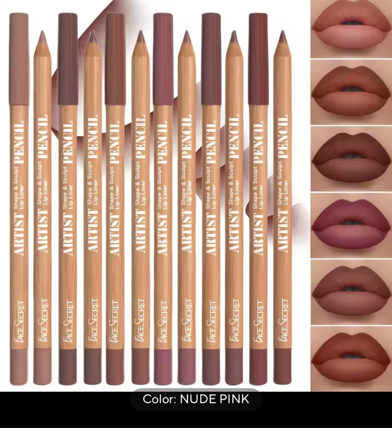 Face Secret Artist Shape & Sculpt Lip Liner - Nude Pink - photo 2