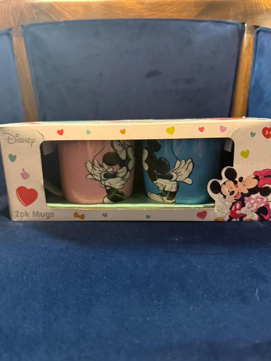 New Disney Mickey & Minnie 2pk Mugs thumbnail