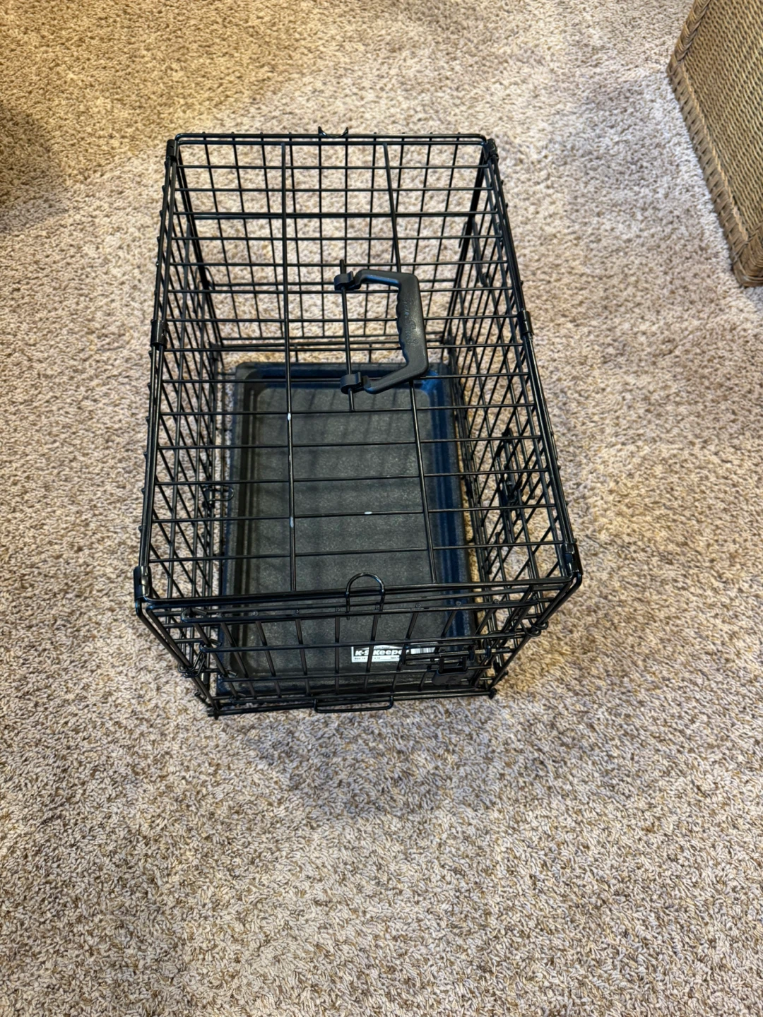 New, folding metal dog crate K-9 Keeper model 19” x 13” x 16”