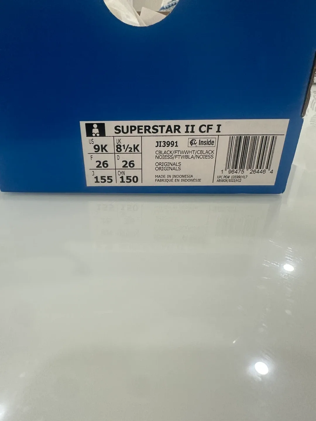 Adidas Superstar II CF I - Kids Black Shoes - Size 9K image indicator(6)