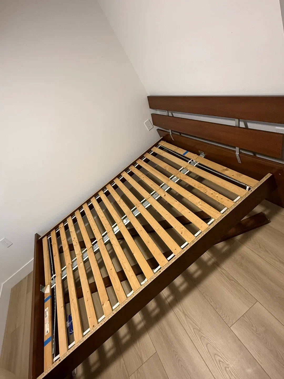 Brown Wood Bed Frame image indicator(2)