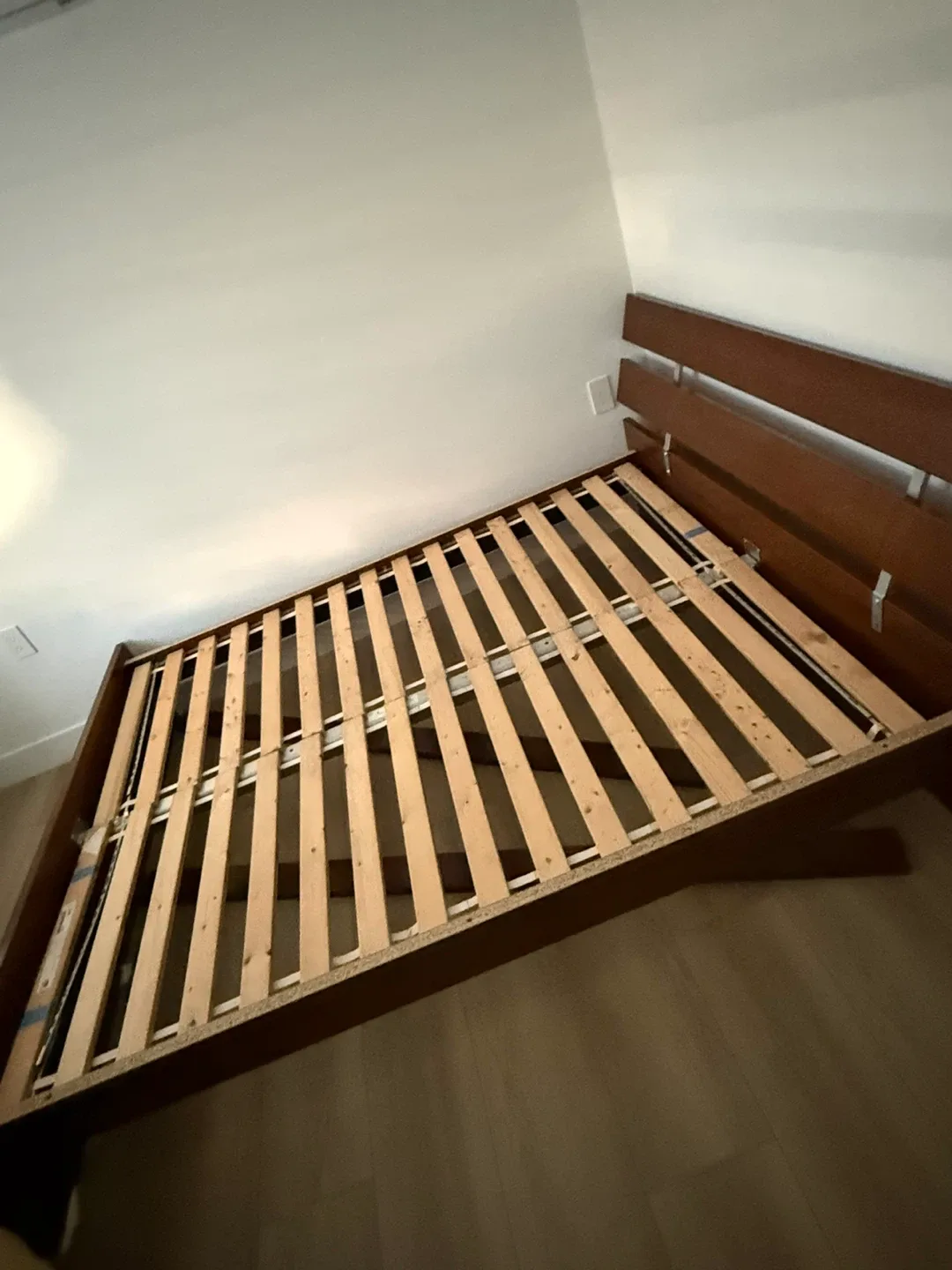 Brown Wood Bed Frame image indicator(4)