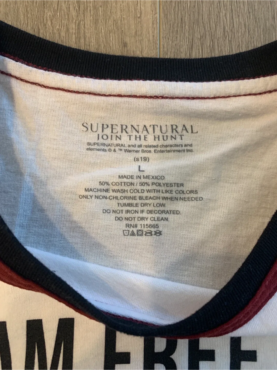 Supernatural Team Free Will Tank Top - Size L image indicator(4)