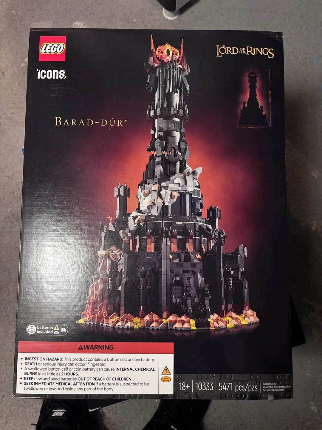 LEGO Icons Barad-Dûr Lord of the Rings Set - New!