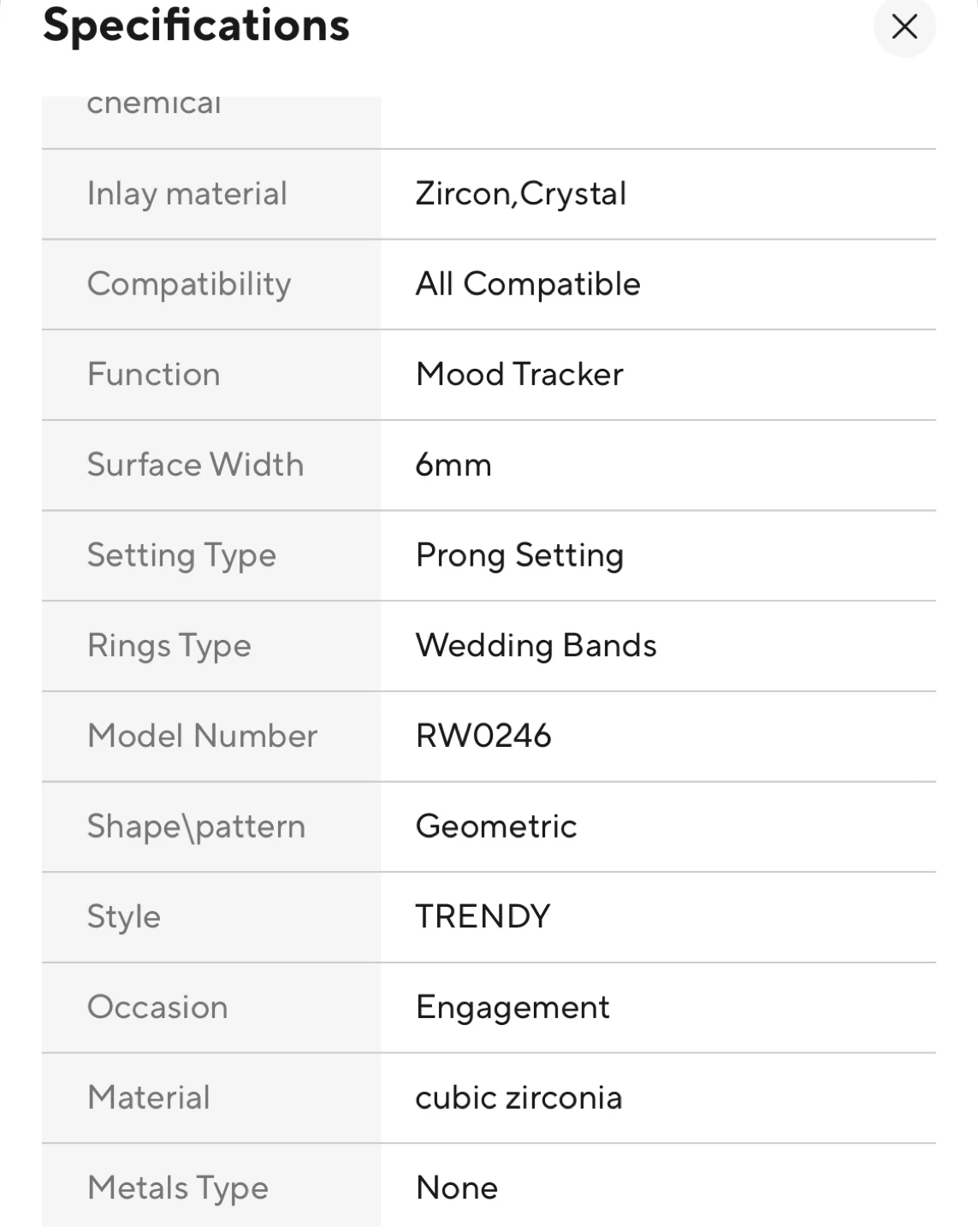 Red Cubic Zirconia Wedding Band - Size 6mm - photo 4