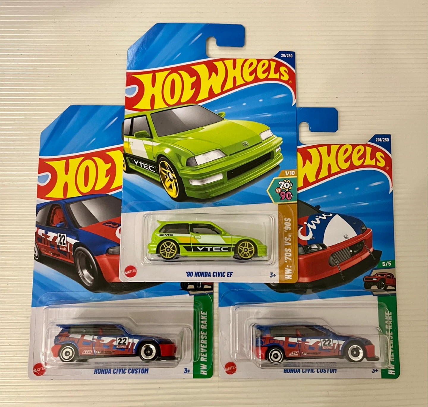 Hot Wheels Honda Civic Collection