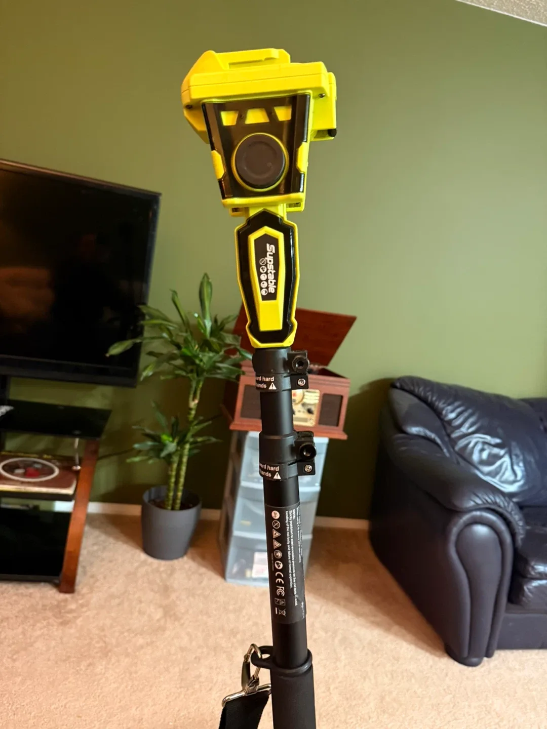 SuperHandy 21V Cordless Pole Saw w/ Battery & Charger image indicator(3)