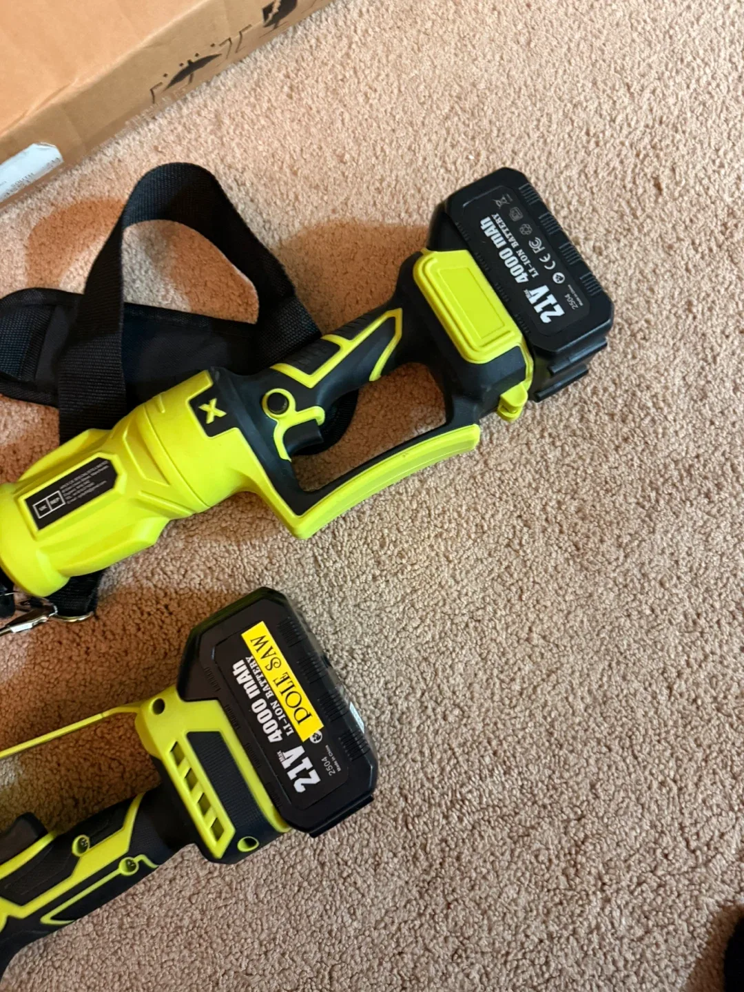 SuperHandy 21V Cordless Pole Saw w/ Battery & Charger image indicator(5)