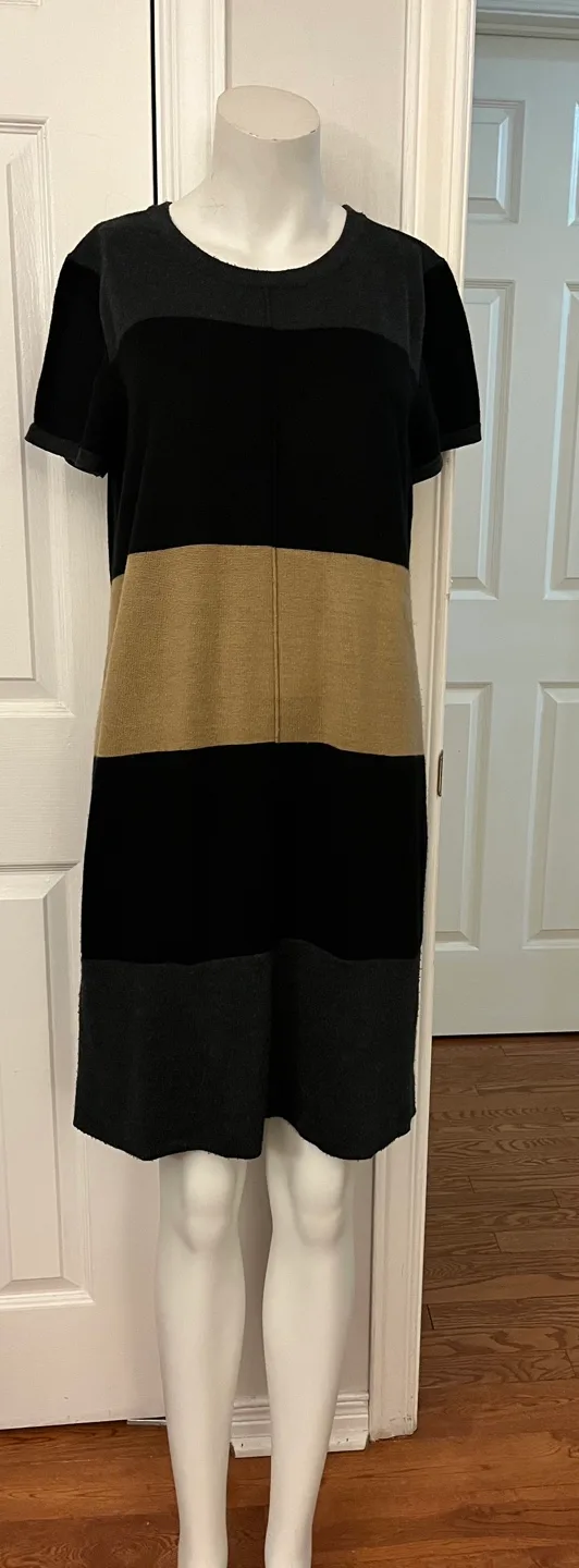 Calvin Klein Striped Sweater Dress image indicator(3)