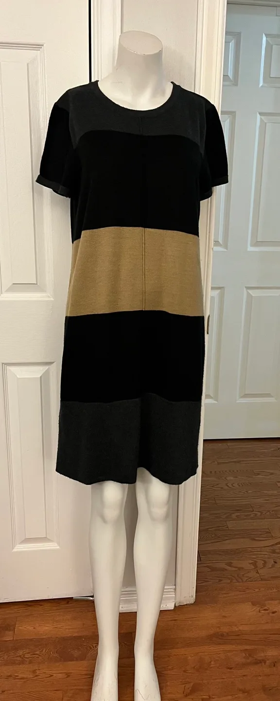 Calvin Klein Striped Sweater Dress image indicator(4)