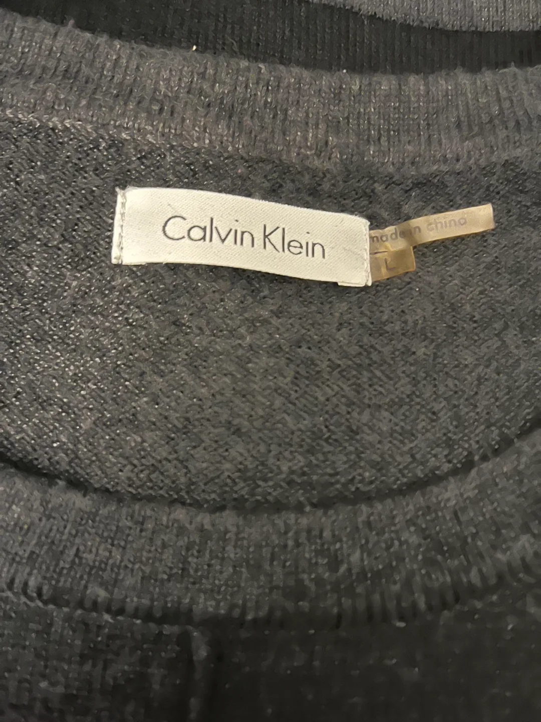 Calvin Klein Striped Sweater Dress thumbnail