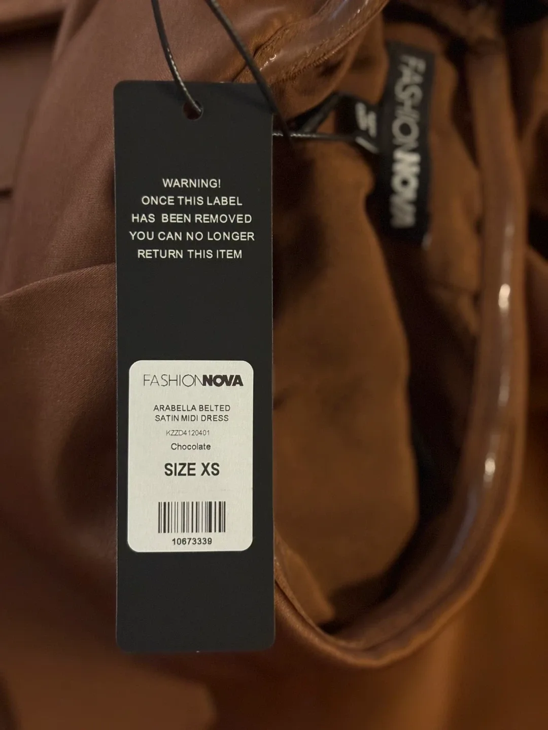 ✨ Fashion Nova Arabella Belted Satin Midi Dress – XS ✨ image indicator(2)