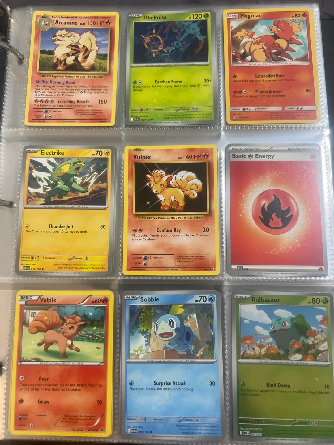 Pokémon Trading Cards - Arcanine, Vulpix, and More!
