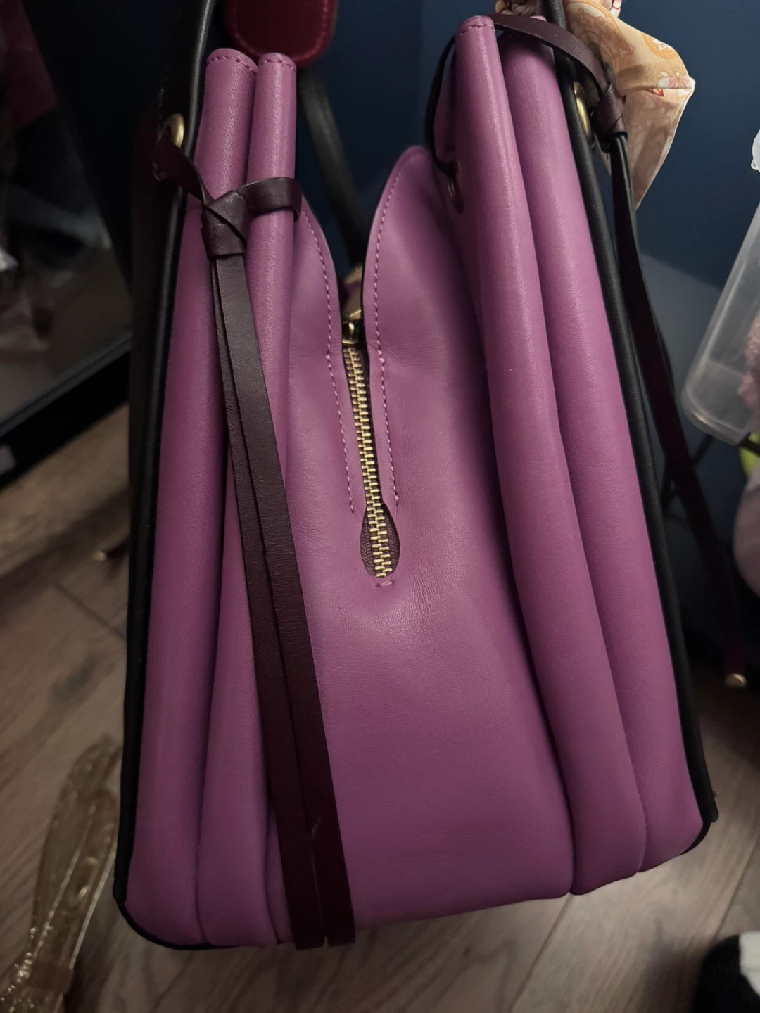 Coach Leather Harmony hobo - Purple & Brown - photo 4