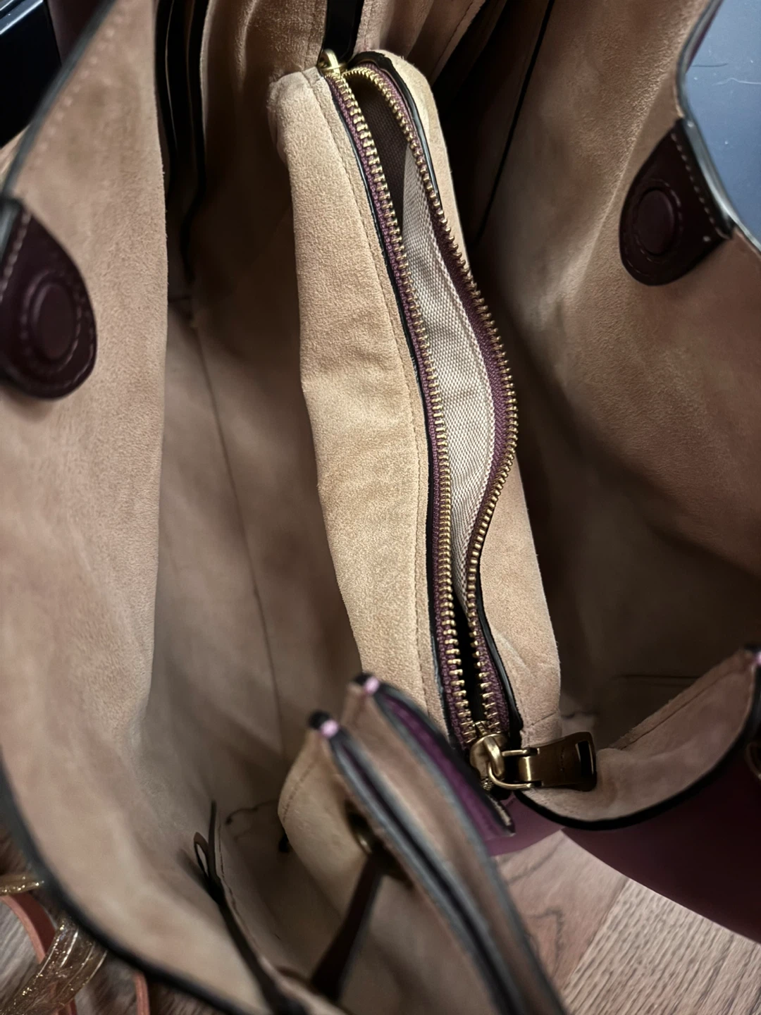 Coach Leather Harmony hobo - Purple & Brown - photo 2