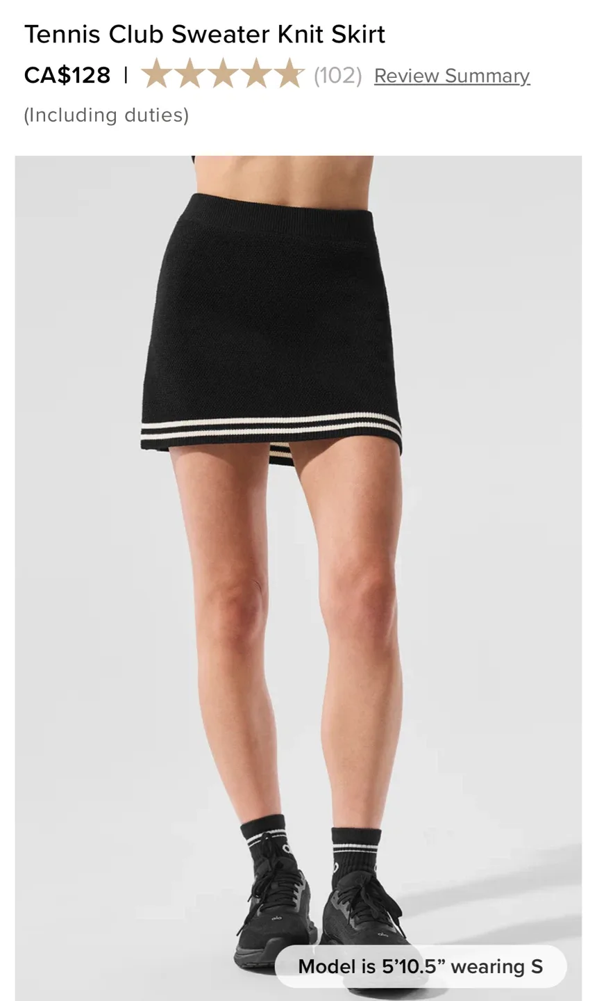 ALO Tennis Club Sweater Knit Full Zip Jacket & Skirt Set image indicator(7)