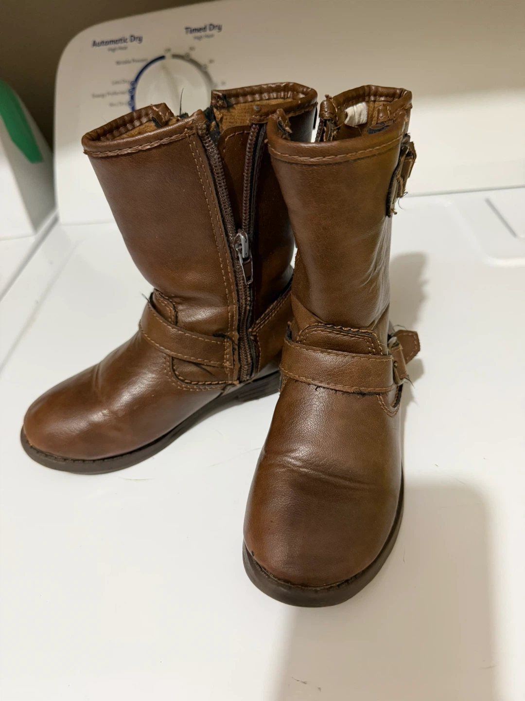 Carters Brown Leather Boots - Size 11 - photo 2