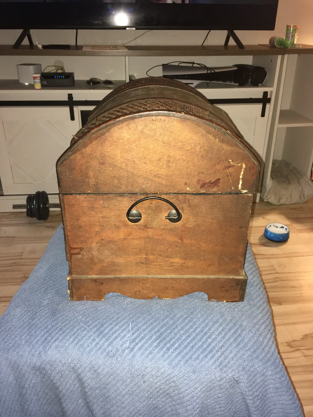 Vintage Wooden Steamer Trunk - photo 2