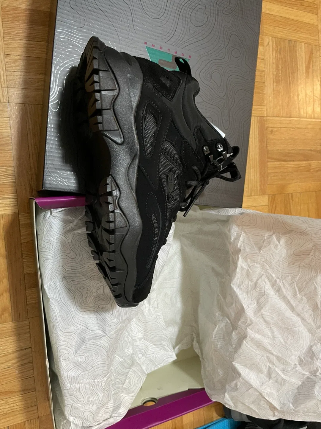 Fila Explore Black Hiking Boots - Brand New! image indicator(5)