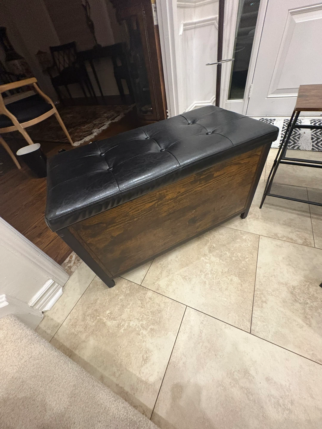 Storage Ottoman and Bar Stools and bench - photo 2