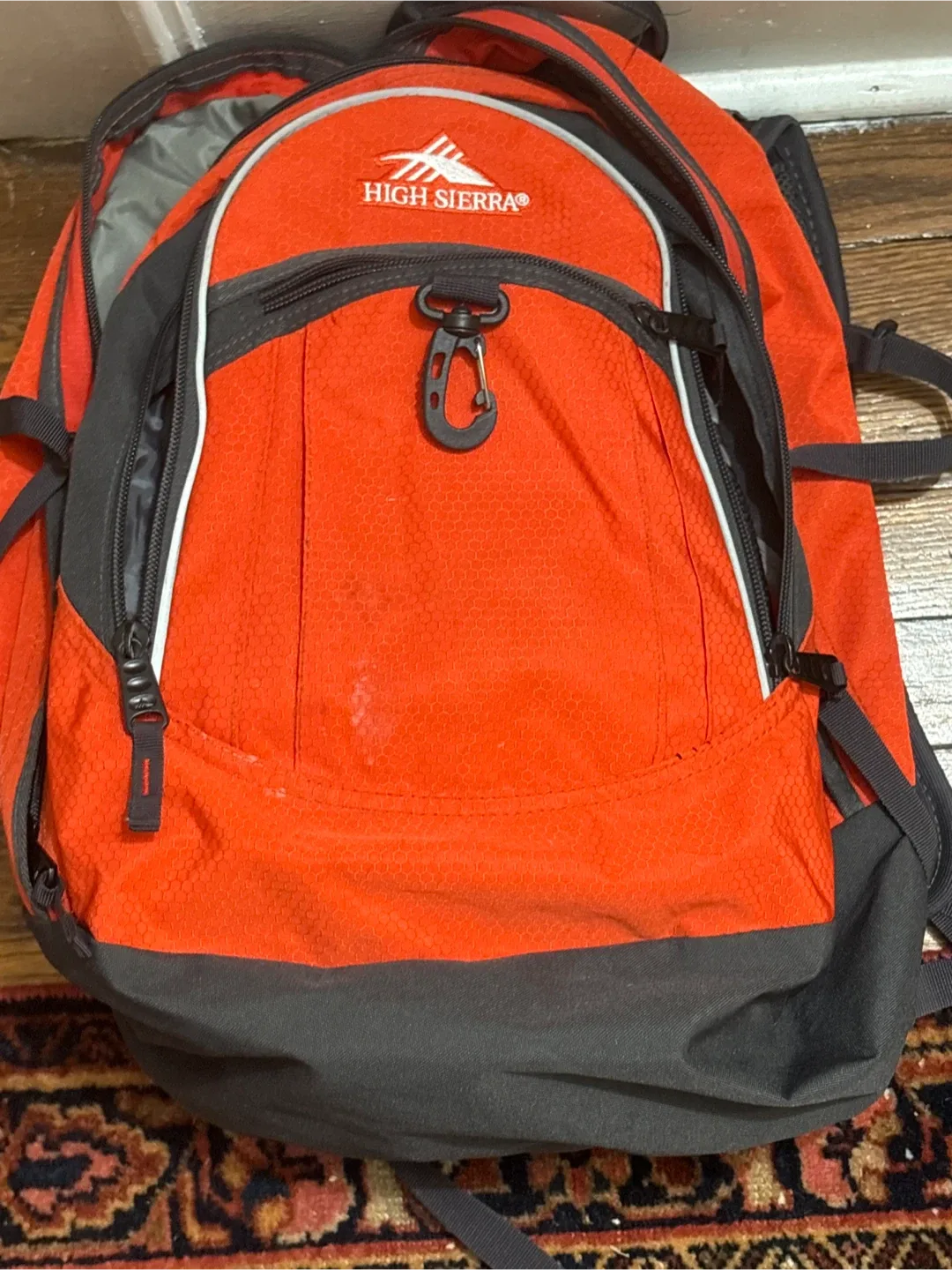 High Sierra Orange & Grey Backpack thumbnail