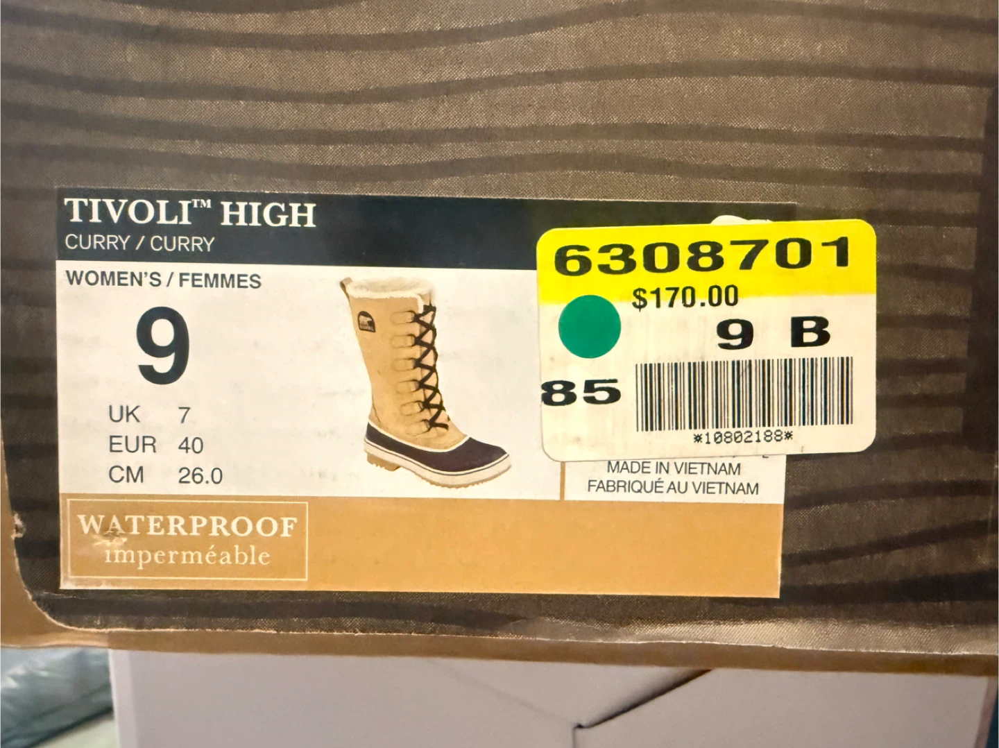 Sorel Tivoli High Women's Boots Size 9