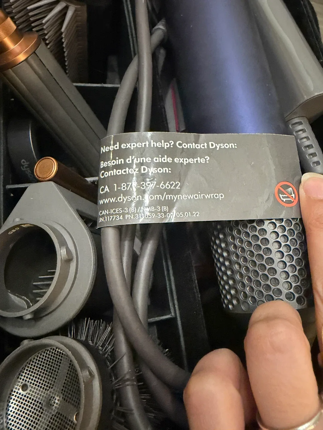 Dyson Airwrap HS01 Prussian Blue Copper with Attachments image indicator(5)