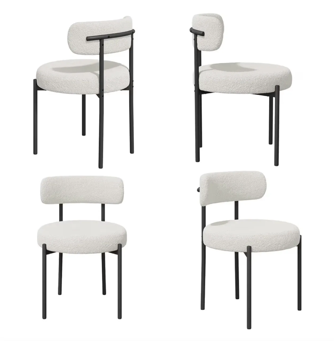 ✨ Set of 4 Modern Accent / Dining Chairs – $400 (like new) ✨ image indicator(2)