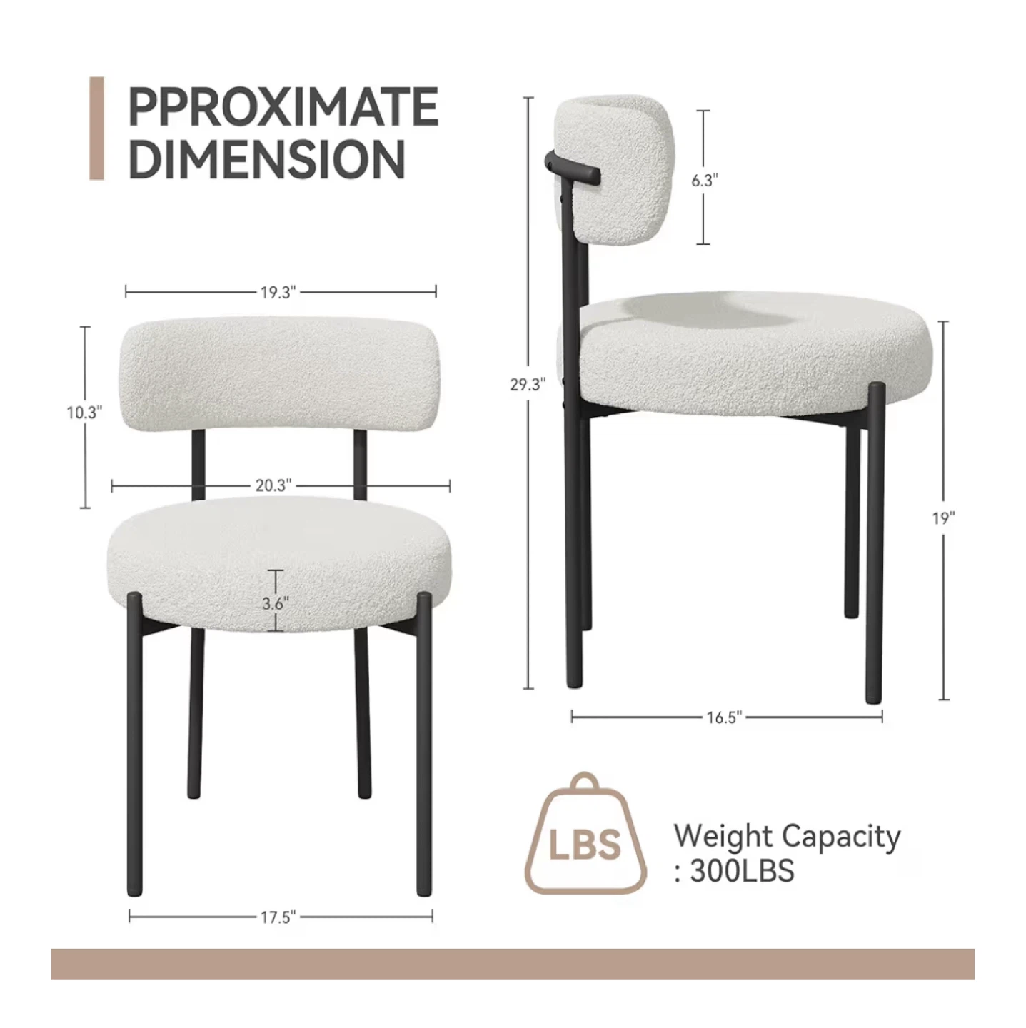 ✨ Set of 4 Modern Accent / Dining Chairs – $400 (like new) ✨