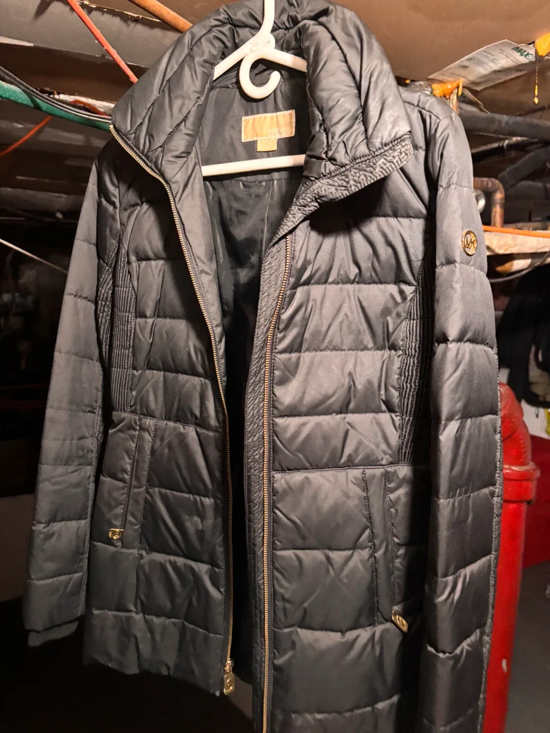 Michael Kors Black Puffer Jacket Size XS thumbnail