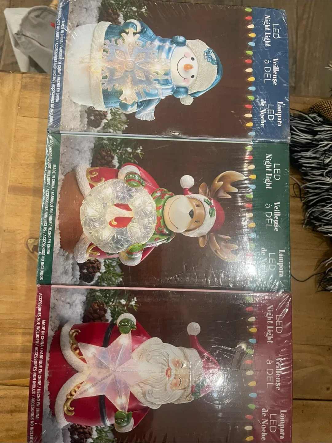 New LED Night Light - Santa, Snowman, Reindeer