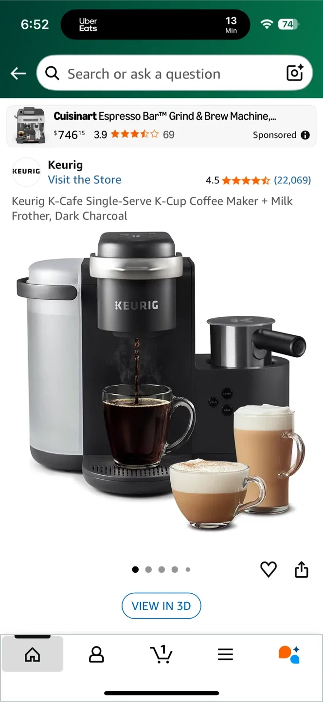 Keurig K-Cafe Coffee Maker thumbnail
