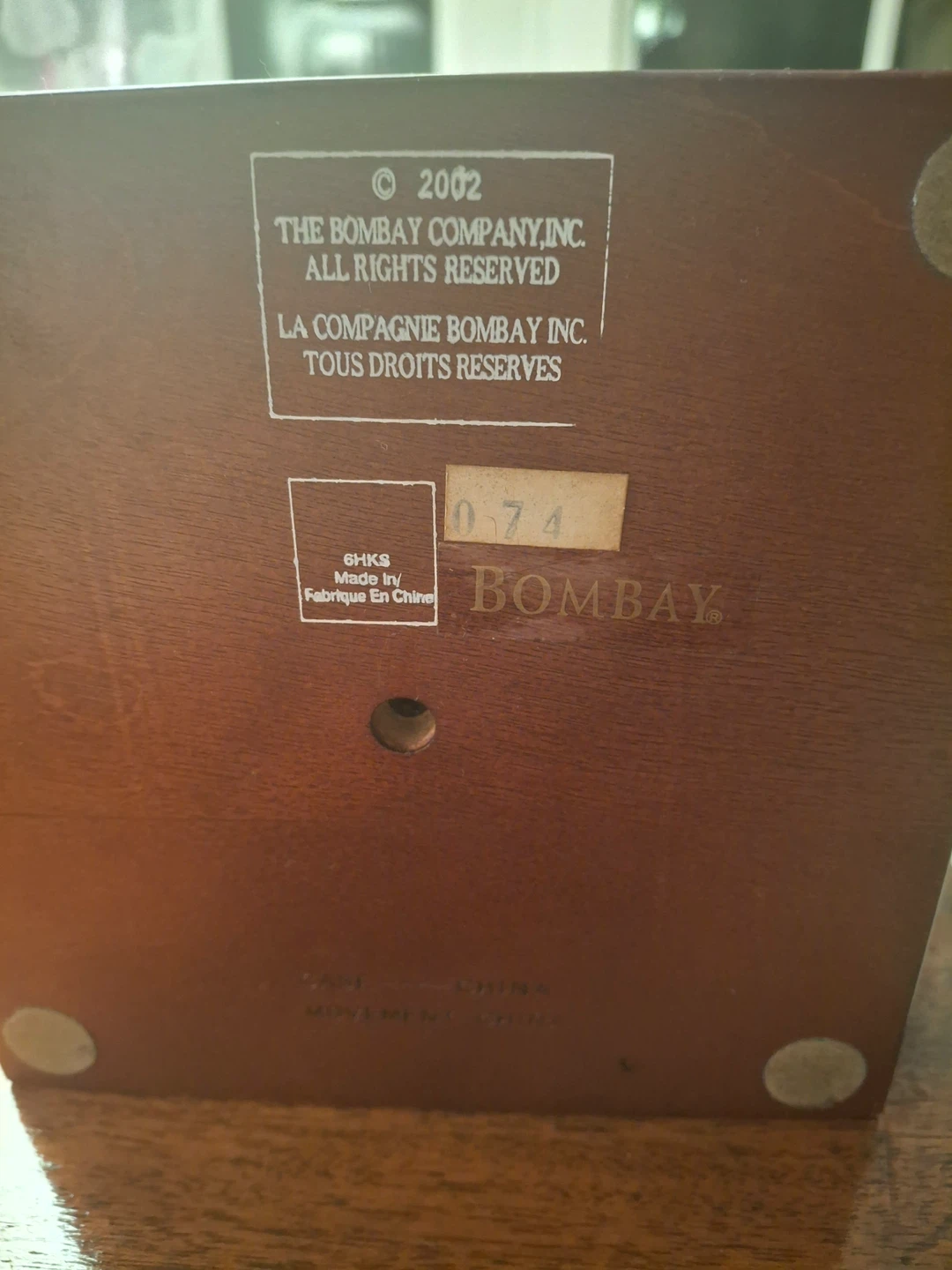 Vintage Bombay Company rotating weather station clock - photo 4