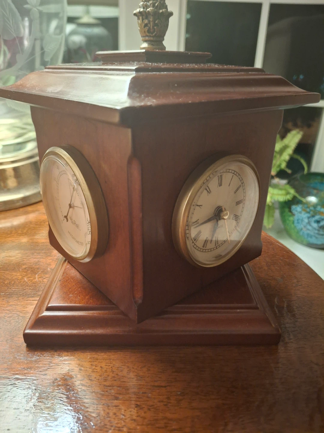 Vintage Bombay Company rotating weather station clock