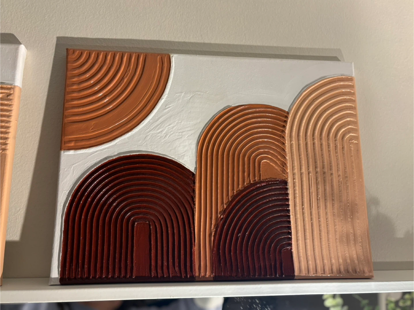 Textured Arch Wall Art plaster decor - photo 2
