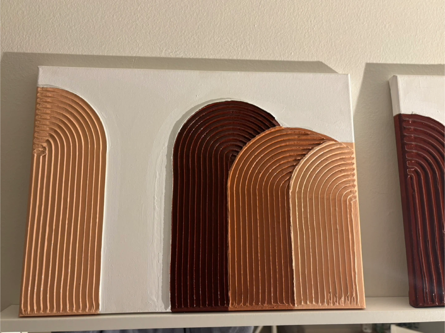 Textured Arch Wall Art plaster decor - photo 4