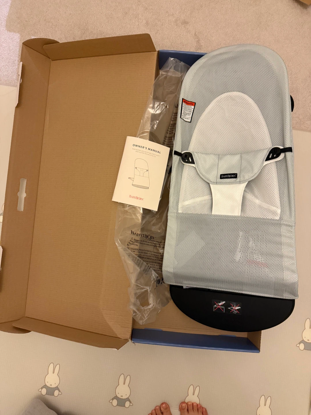 Almost New BabyBjörn Bouncer Balance Soft - Grey - photo 3
