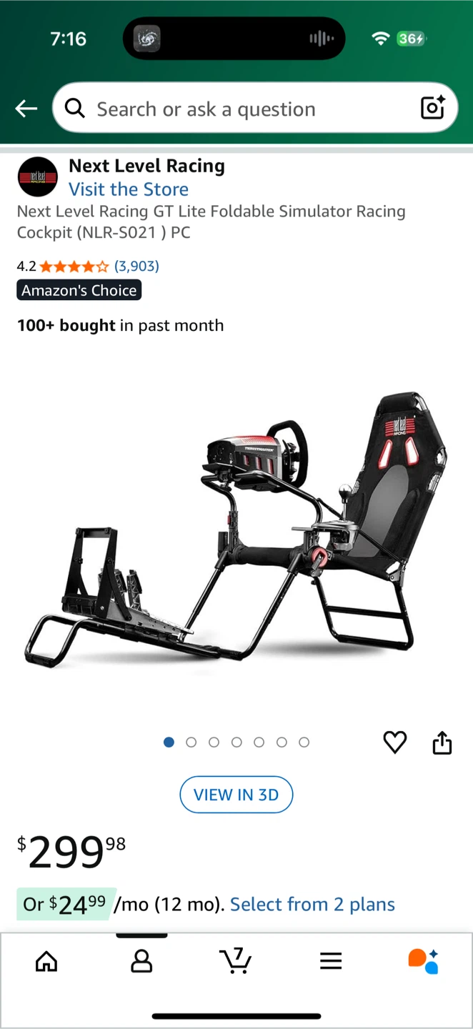 Next Level Racing GT Lite Foldable Simulator Cockpit - photo 3