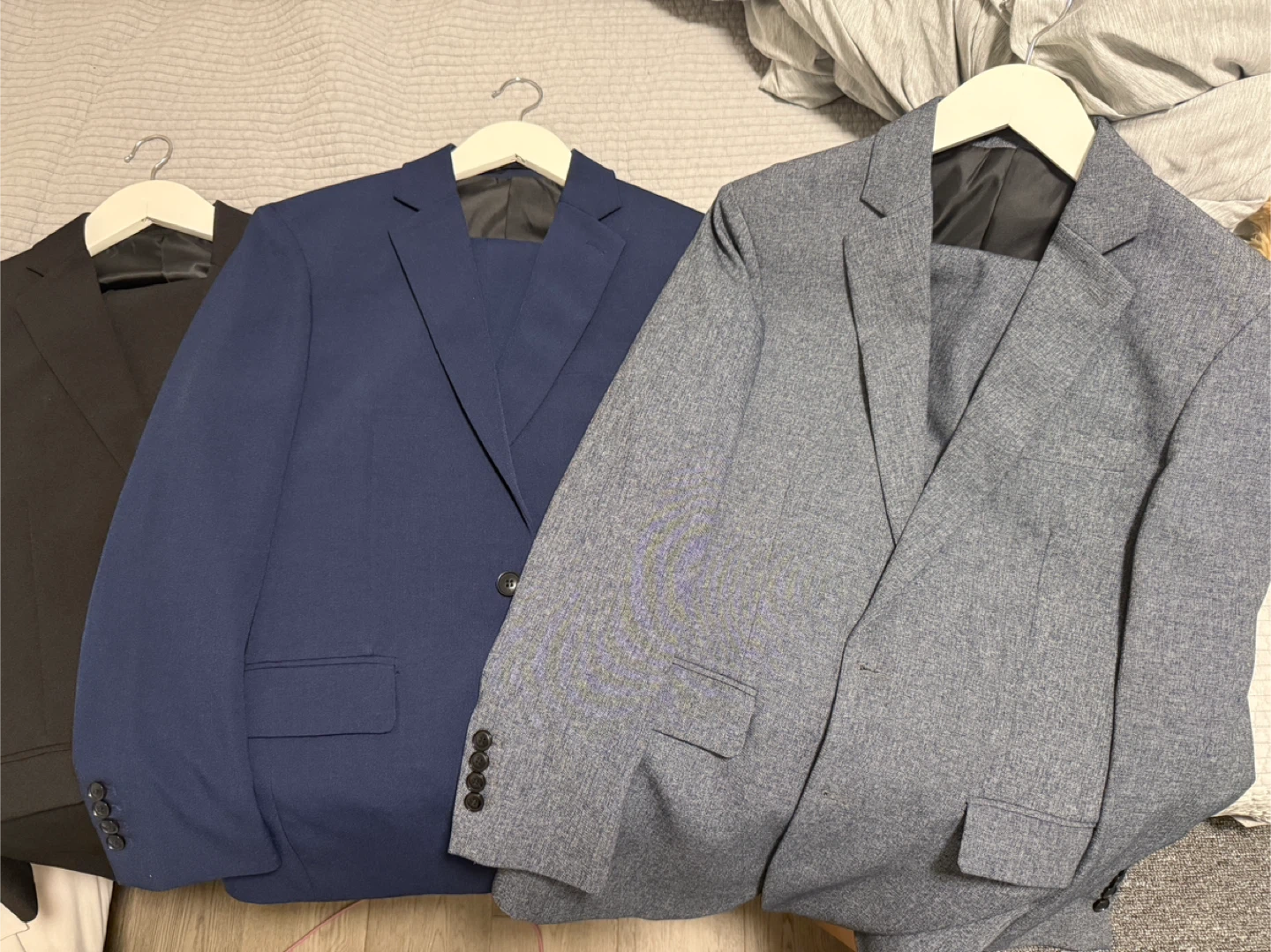 Mens suit 3 colours set