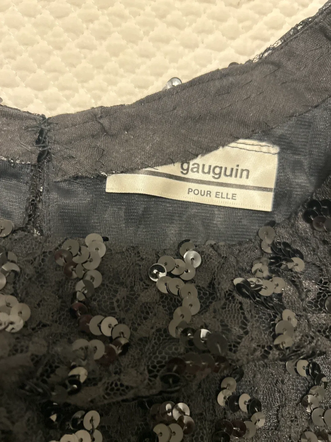 Gauguin Pour Elle Sequin Blouse - Black image indicator(3)