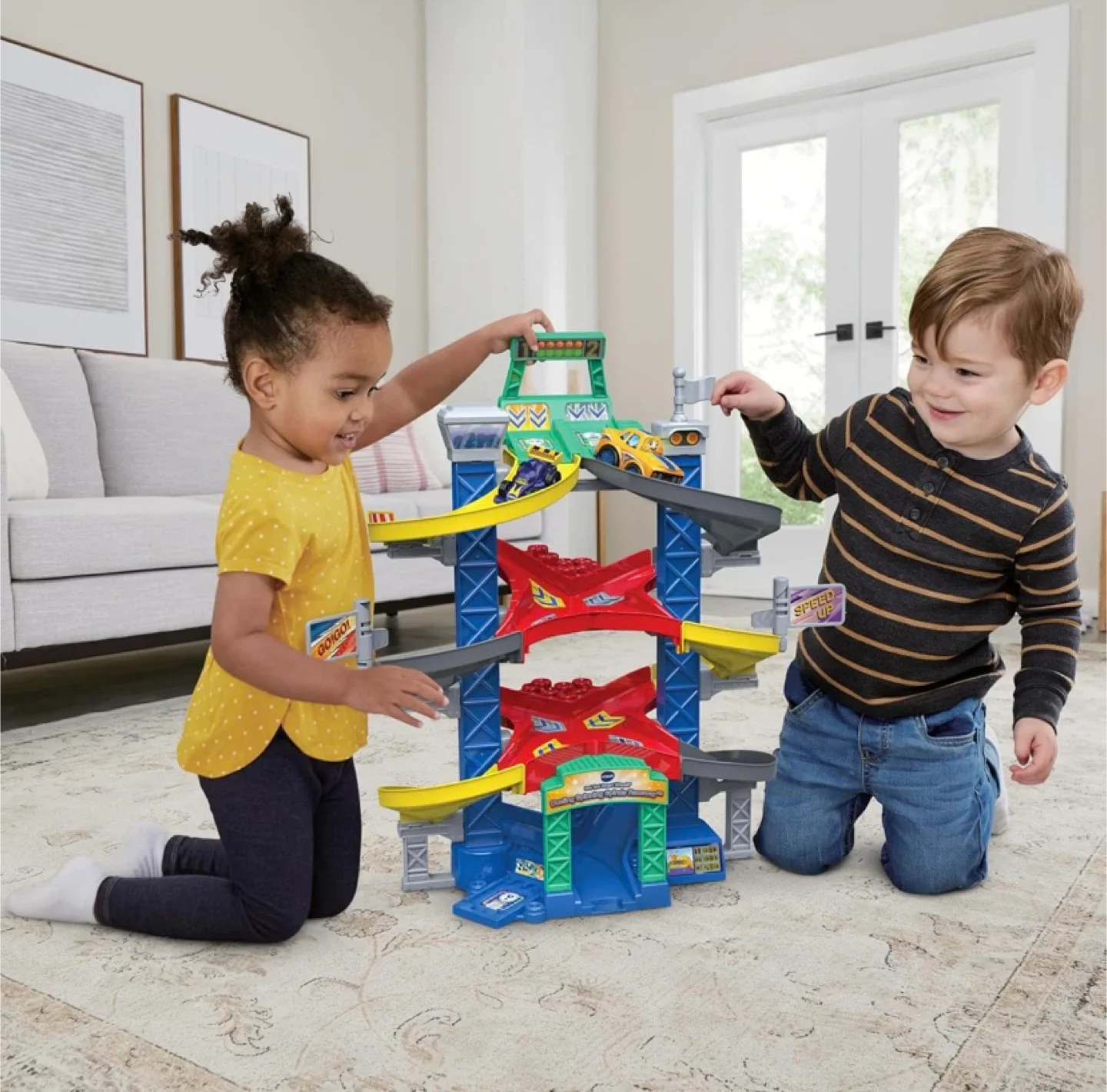 New VTech Go Go Smart Wheels Dueling Spinning Spirals Raceway image indicator(2)