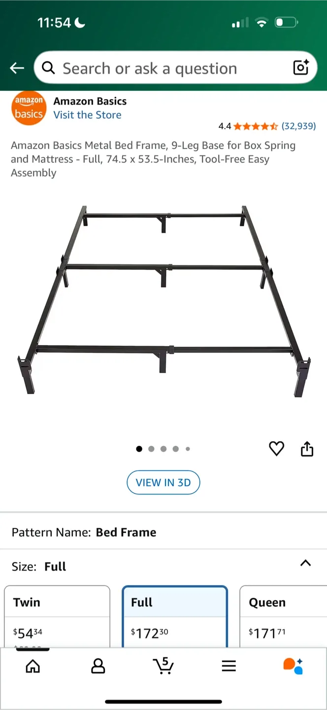 Full/Double Mattress, Bedframe & Duvet/Blanket image indicator(8)