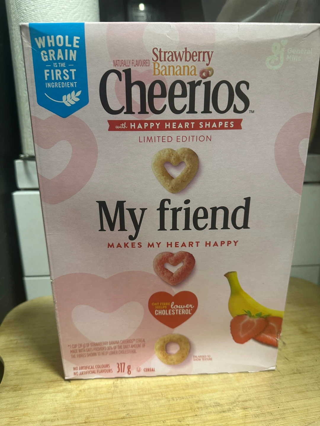 Strawberry Banana Cheerios with Happy Heart Shapes🥕