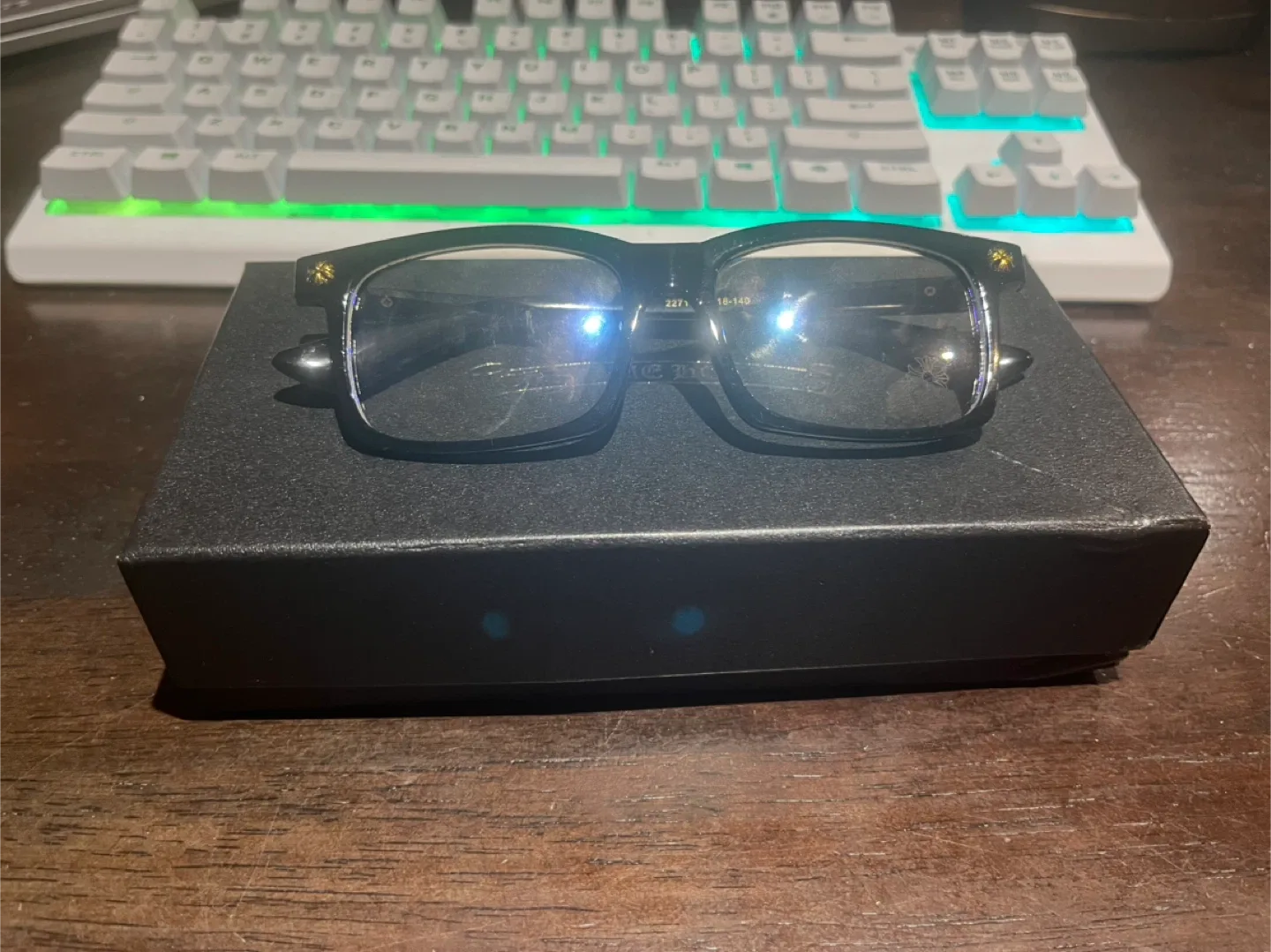 Chrome Hearts Eyeglasses - Black & Gold image indicator(4)